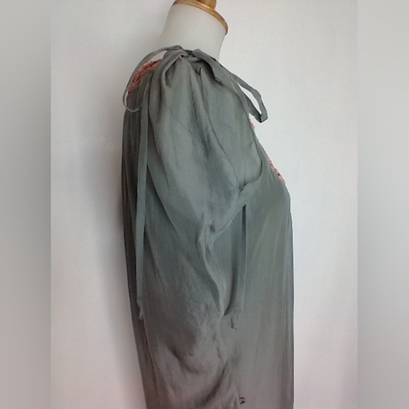 SEAGRASS SILK BEADED HANDMADE DRESS NWT - Picture 11 of 15